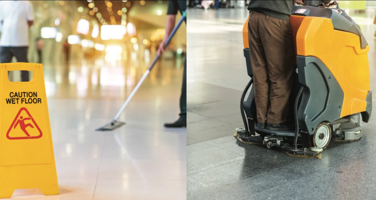 What is the difference between janitorial and cleaning services